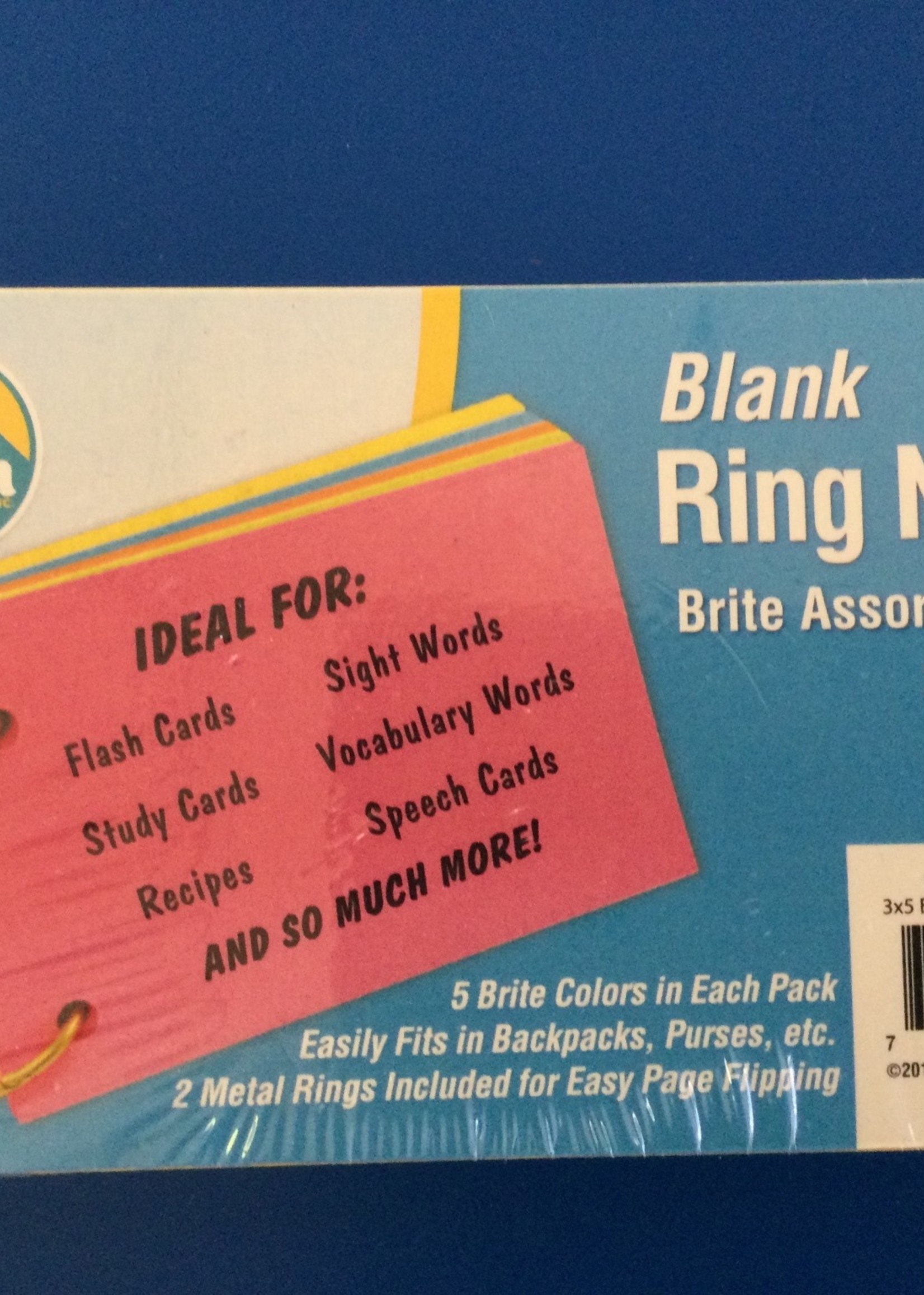 Brite Ring 3"x5" Blank Cards 75 cards