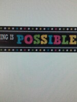 Anything Is Possible Chalk Banner