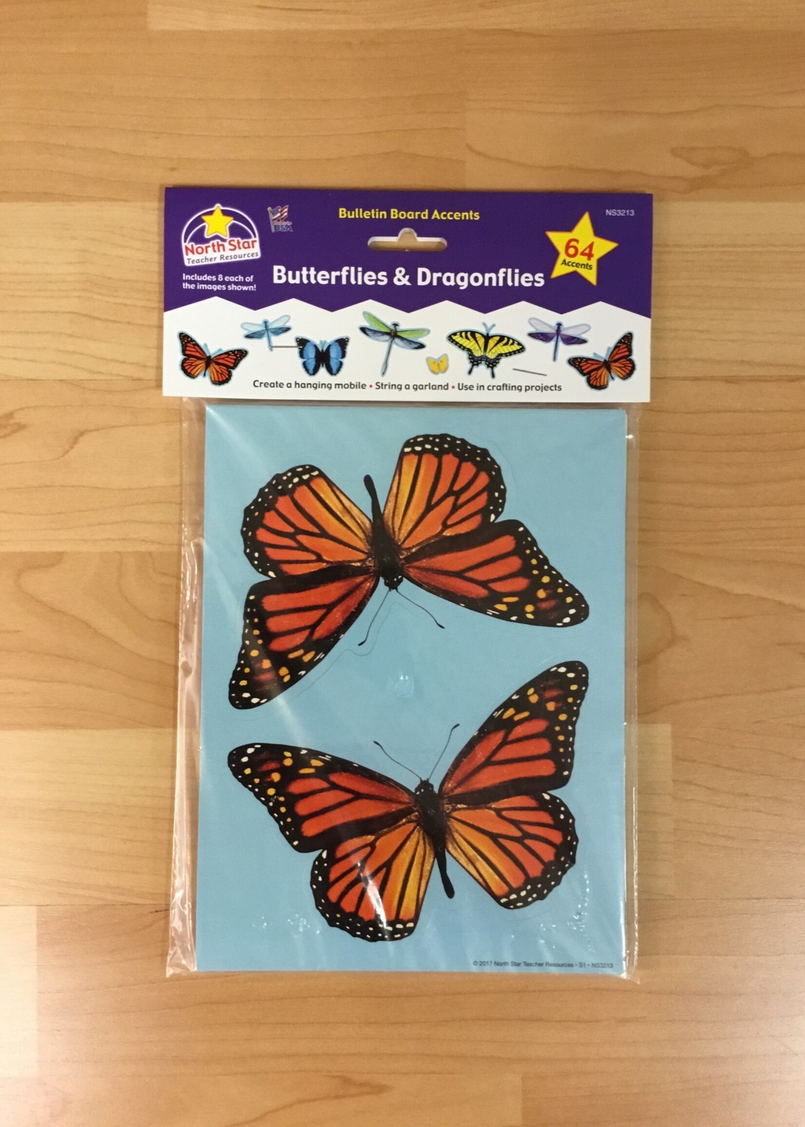 Butterflies & Dragonflies Cutouts 64pc