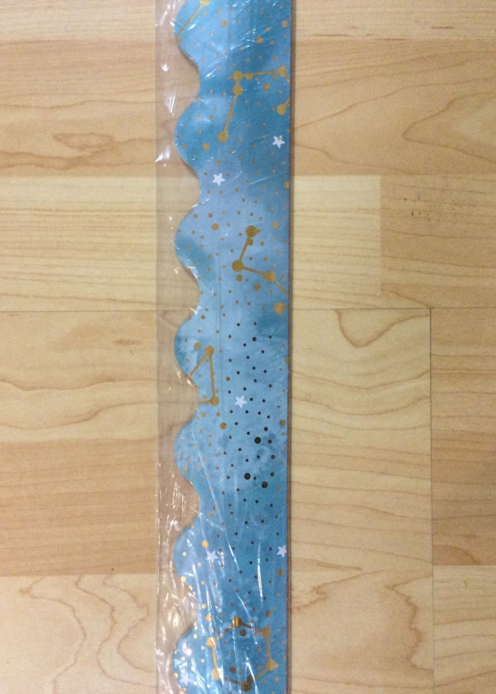 Galaxy Constellations Scalloped Border
