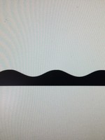 Black Scalloped Magnetic Border 12 12"pc