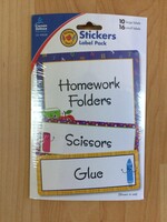 School Tools Labels 26pc