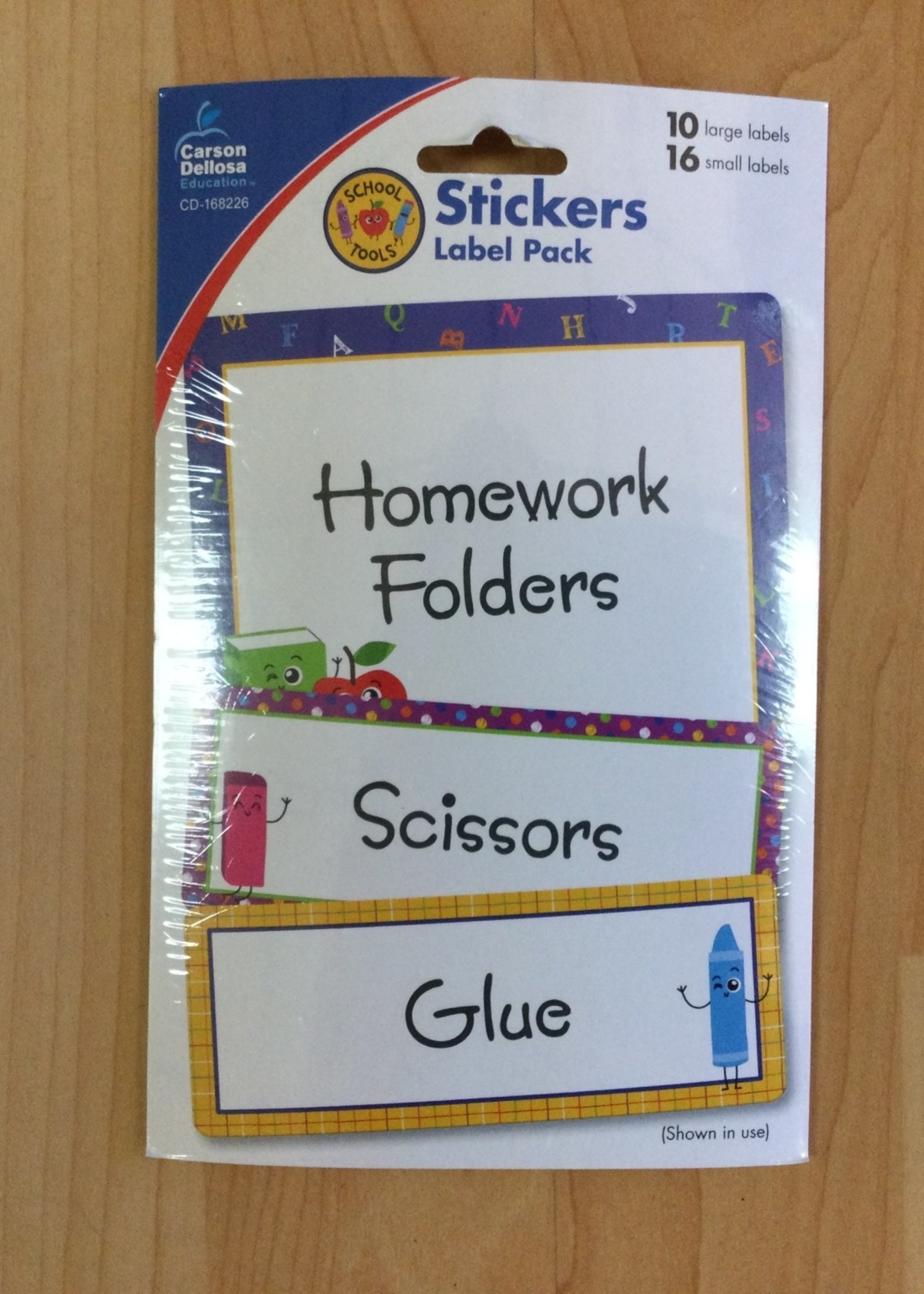 School Tools Labels 26pc