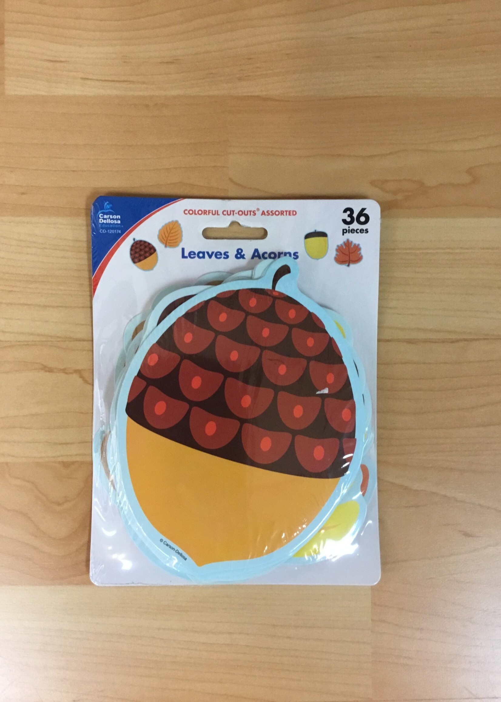 Leaves & Acorns Cutouts 36pc