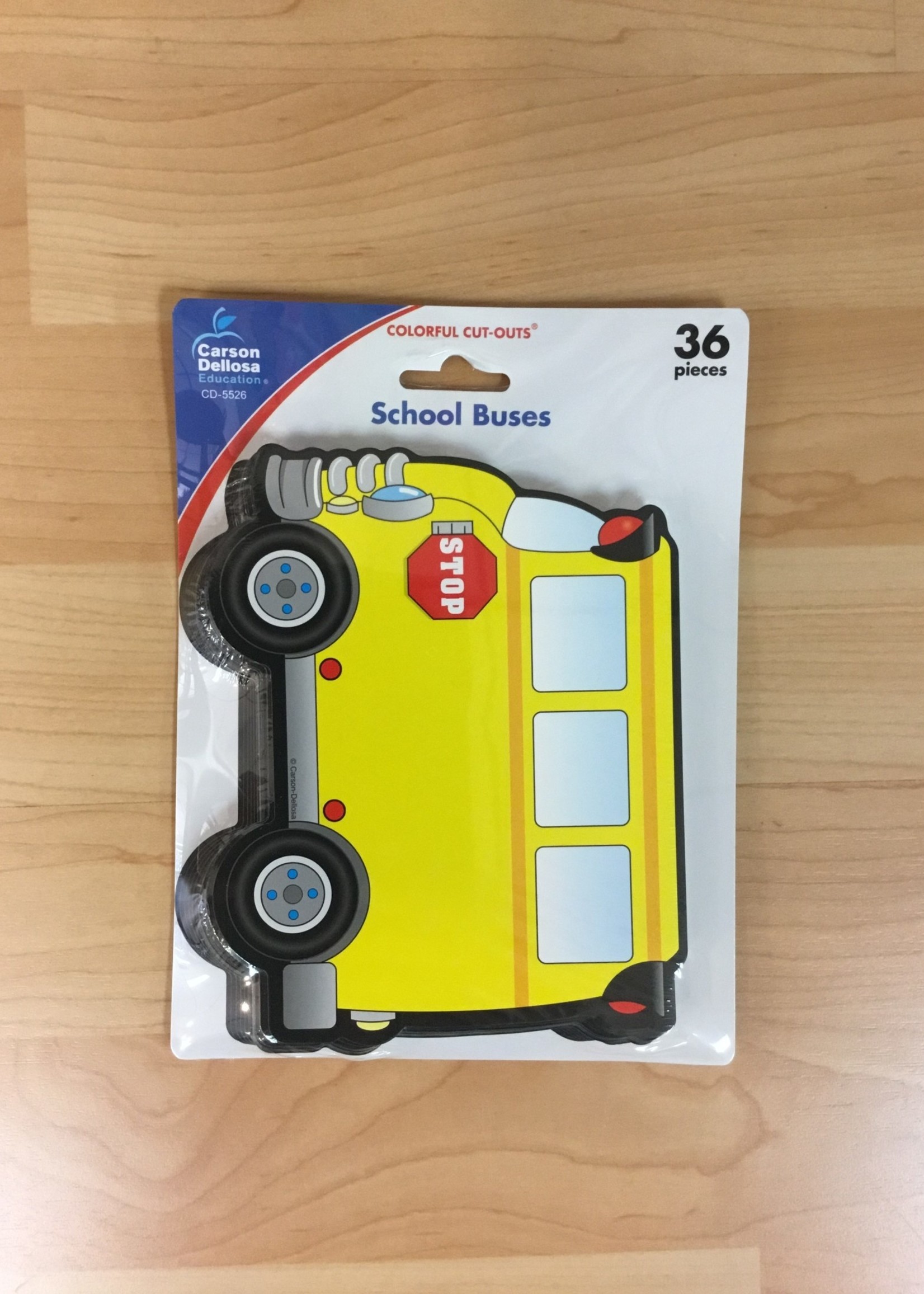 School Bus Cutouts 36pc