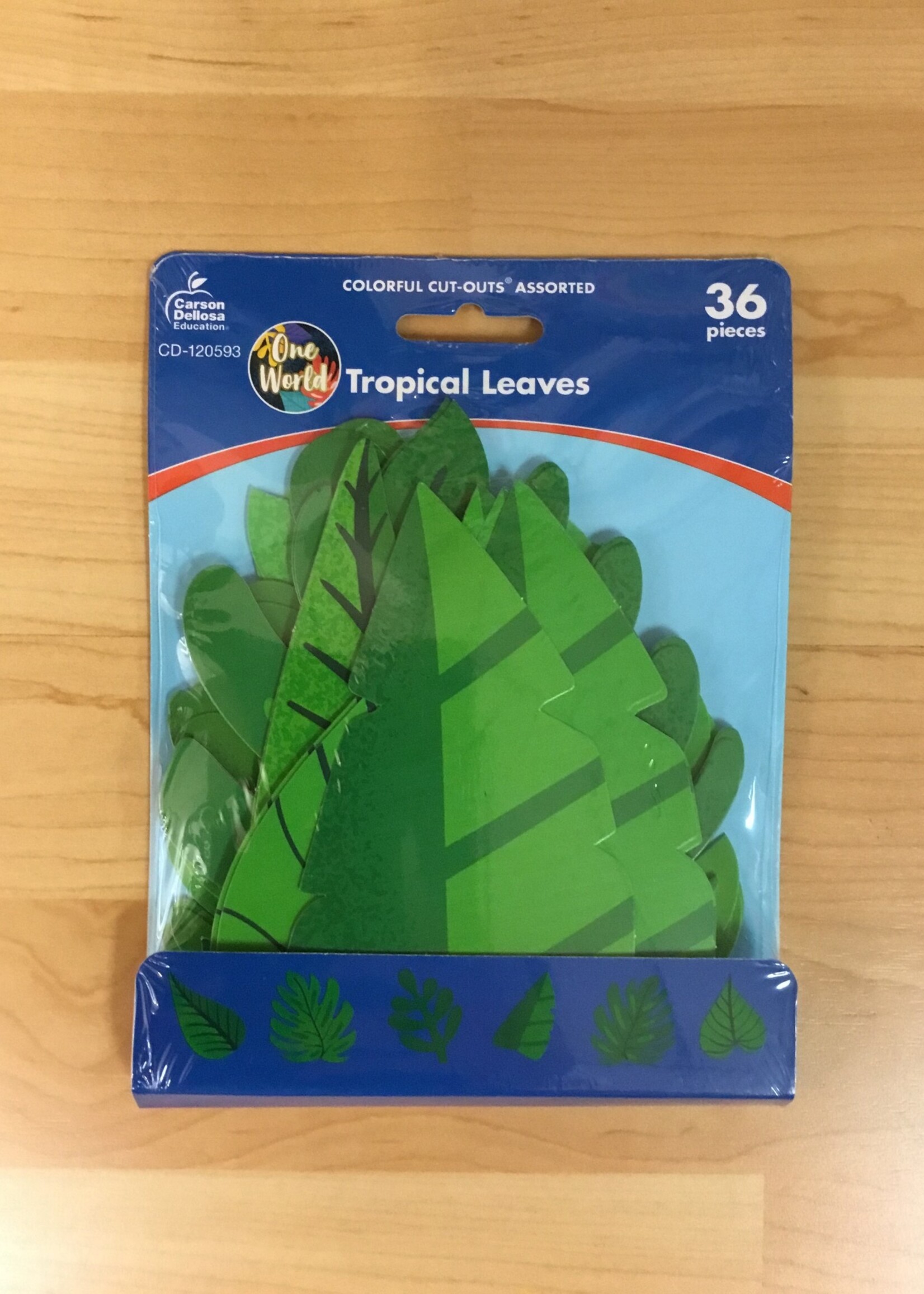 Tropical Leaves Cutouts 36pc
