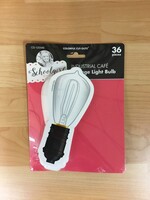 Schoolgirl Style Vintage Light Bulbs Industrial Cafe Cutouts