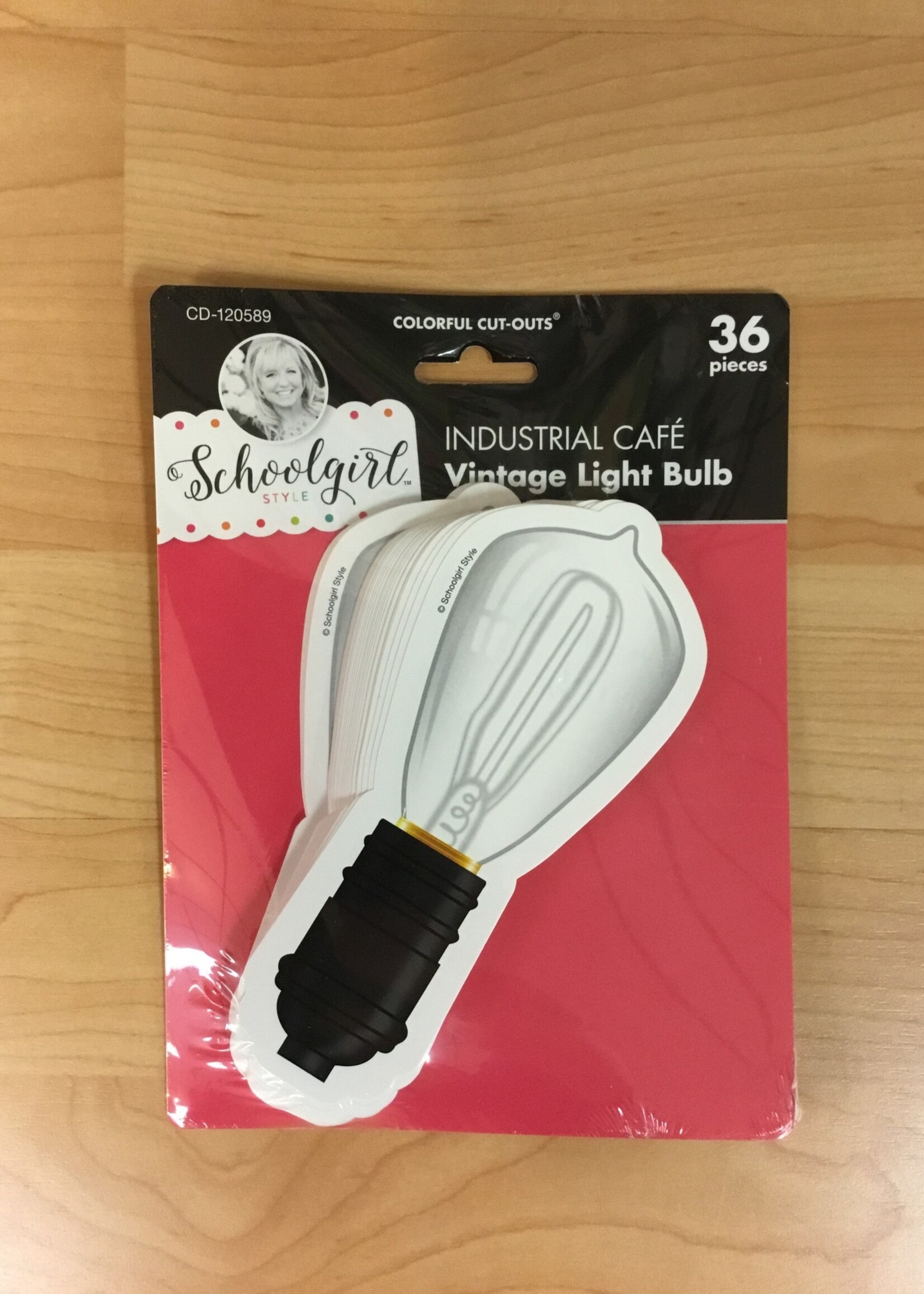 Schoolgirl Style Vintage Light Bulbs Industrial Cafe Cutouts