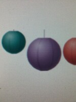 Shabby Chic Paper Lanterns 3pk