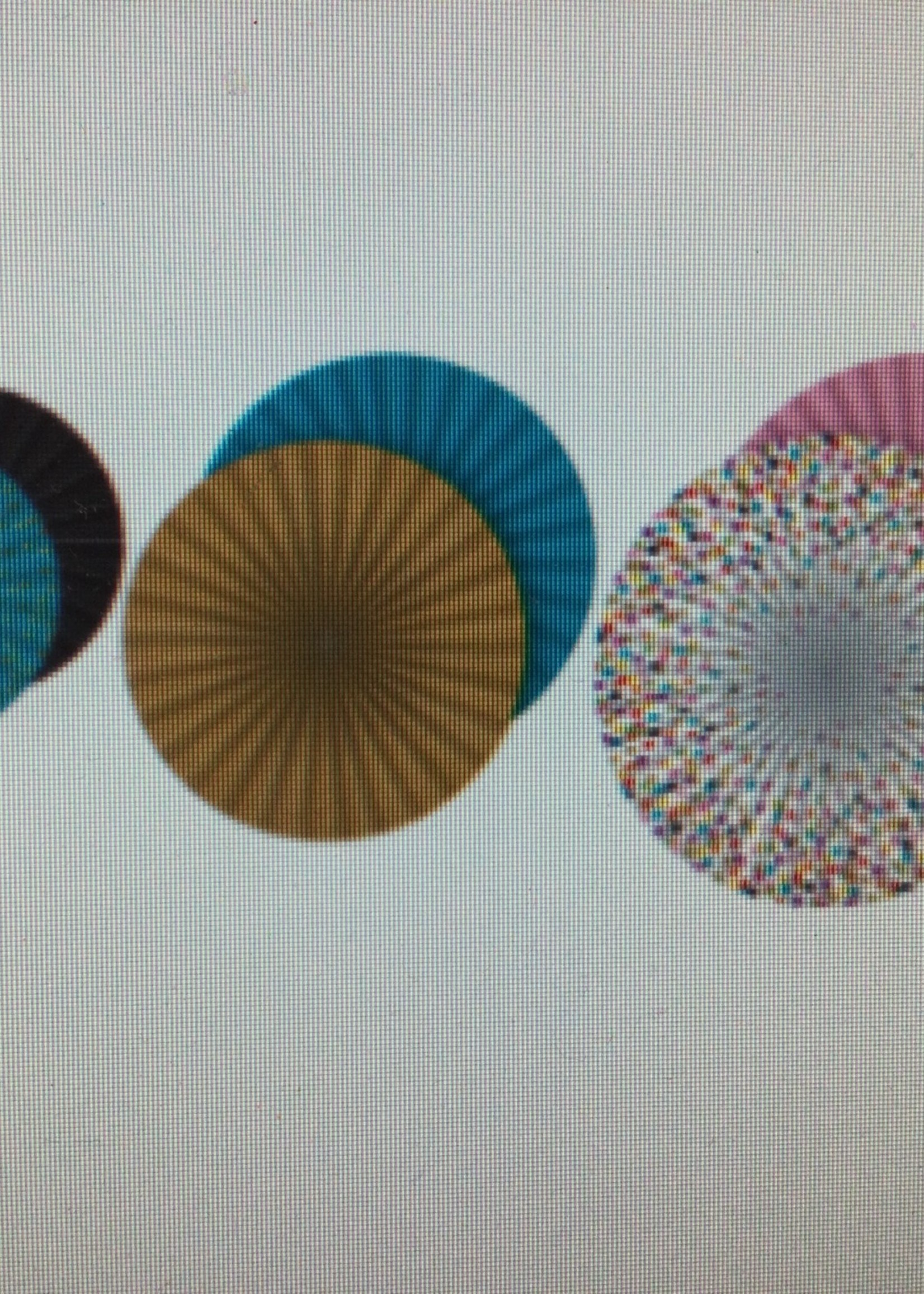 Confetti Hanging Paper Fans 3pc