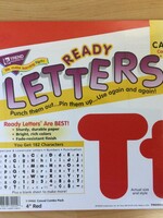 Red 4" Casual Letters Combo Pack