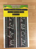 Chalkboard Brights Cursive Alphabet Bulletin Board