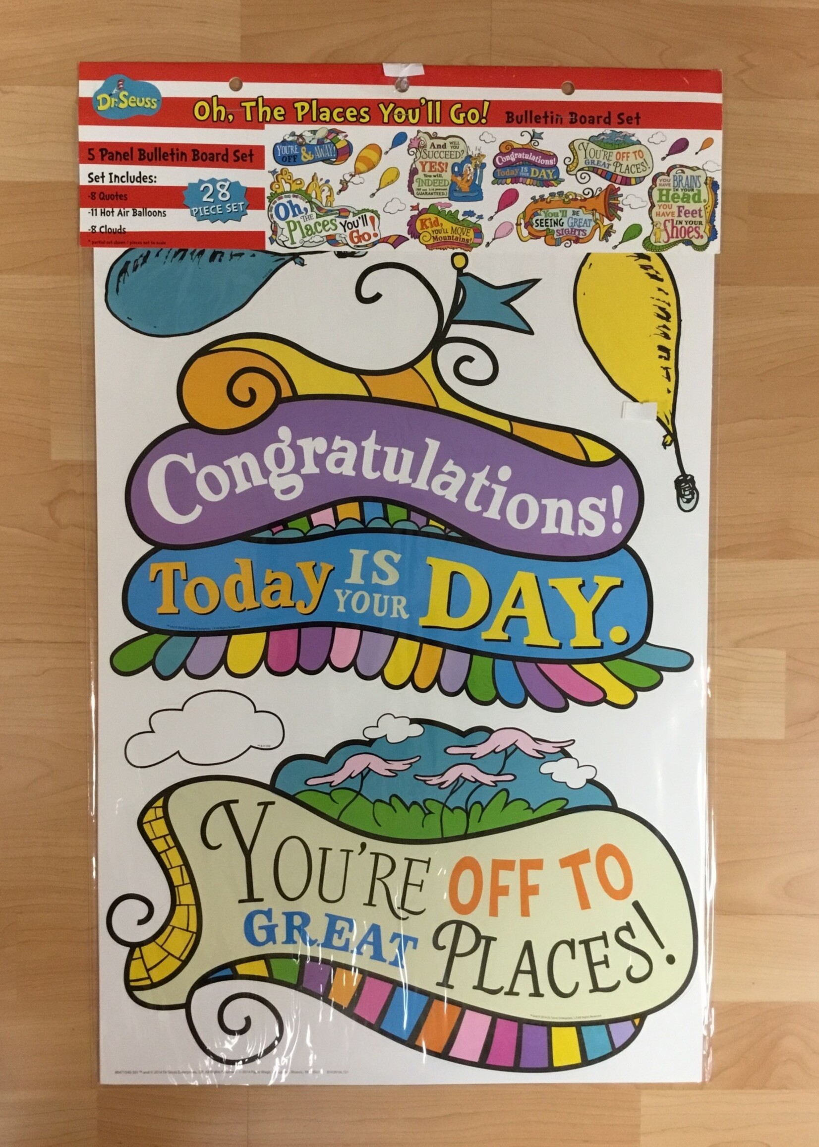 Dr, Seuss Oh The Places You'll Go Bulletin Board Set