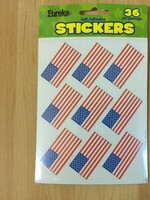 American Flag Stickers 36pc