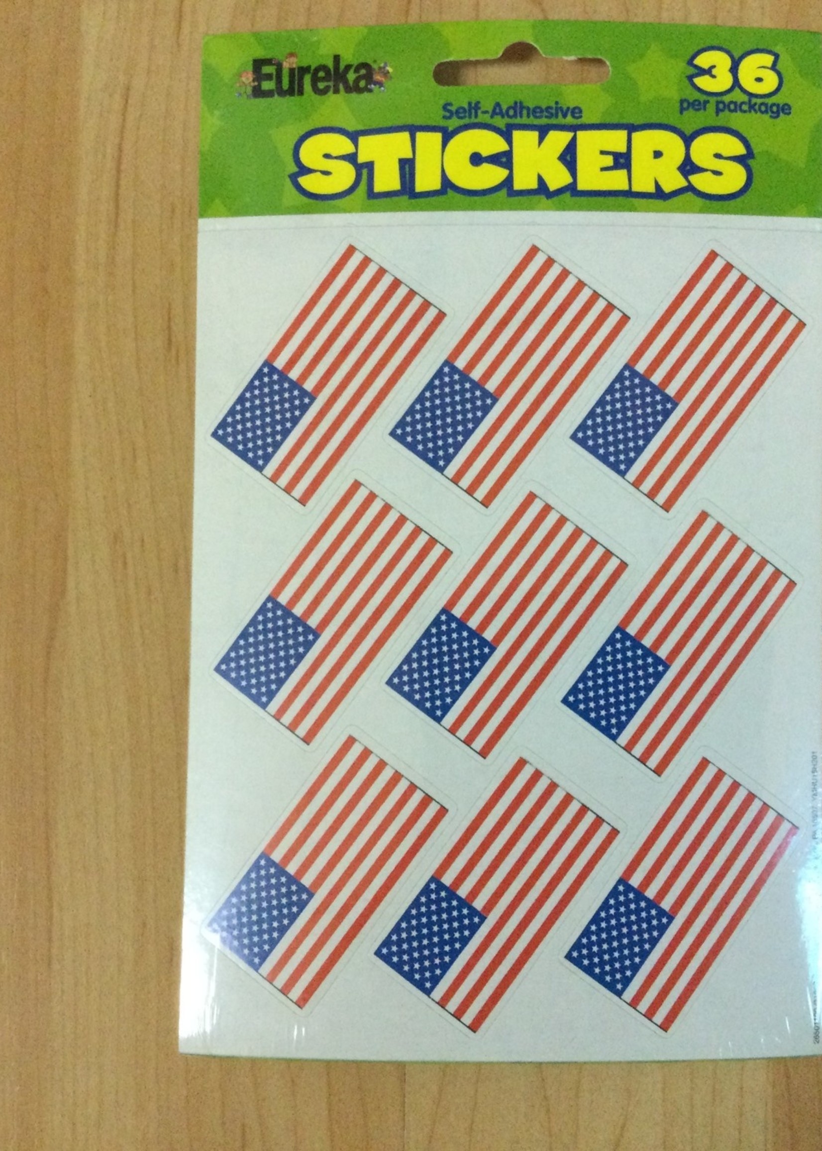American Flag Stickers 36pc