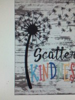 Scatter Kindness Dandelion Poster