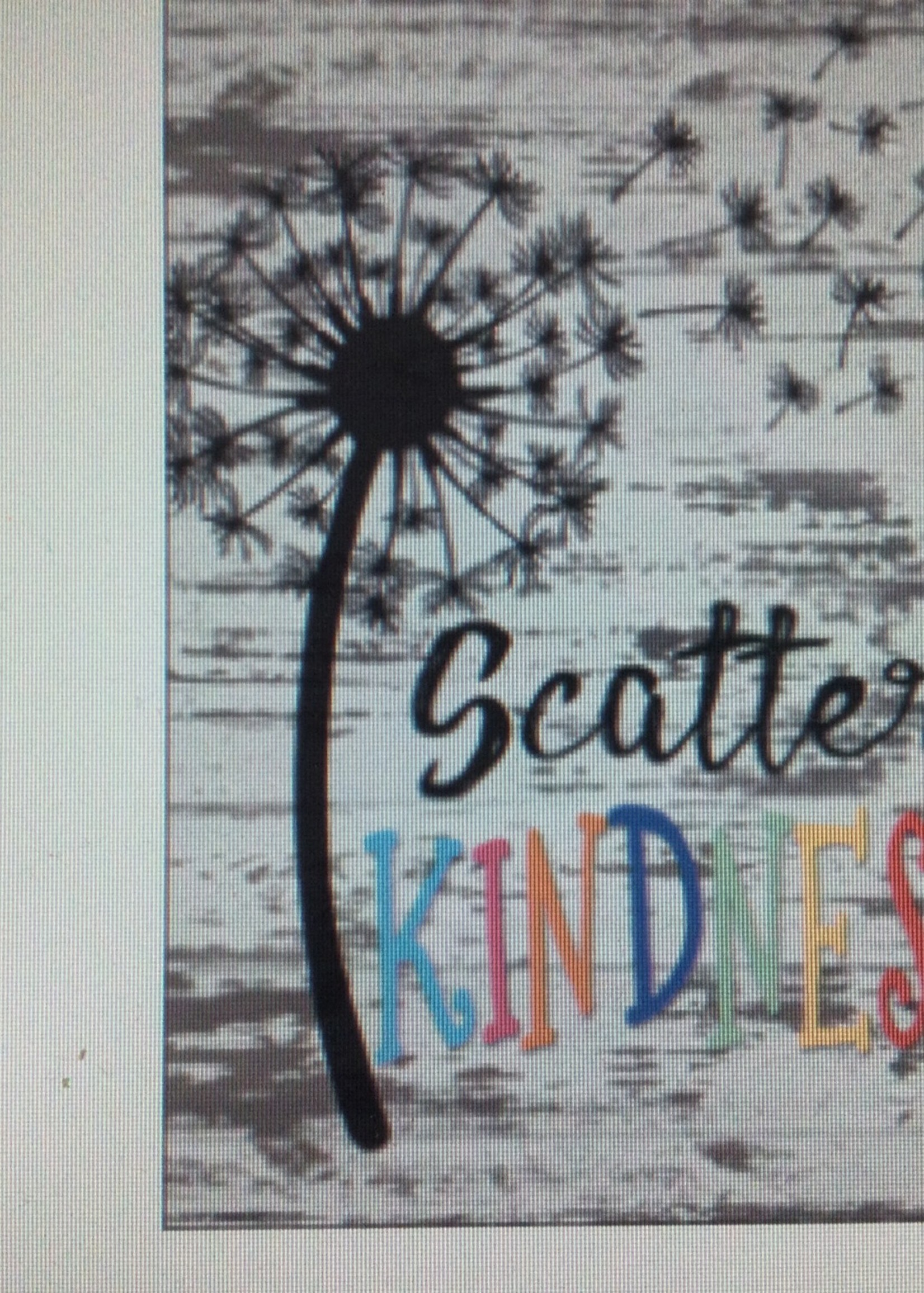 Scatter Kindness Dandelion Poster