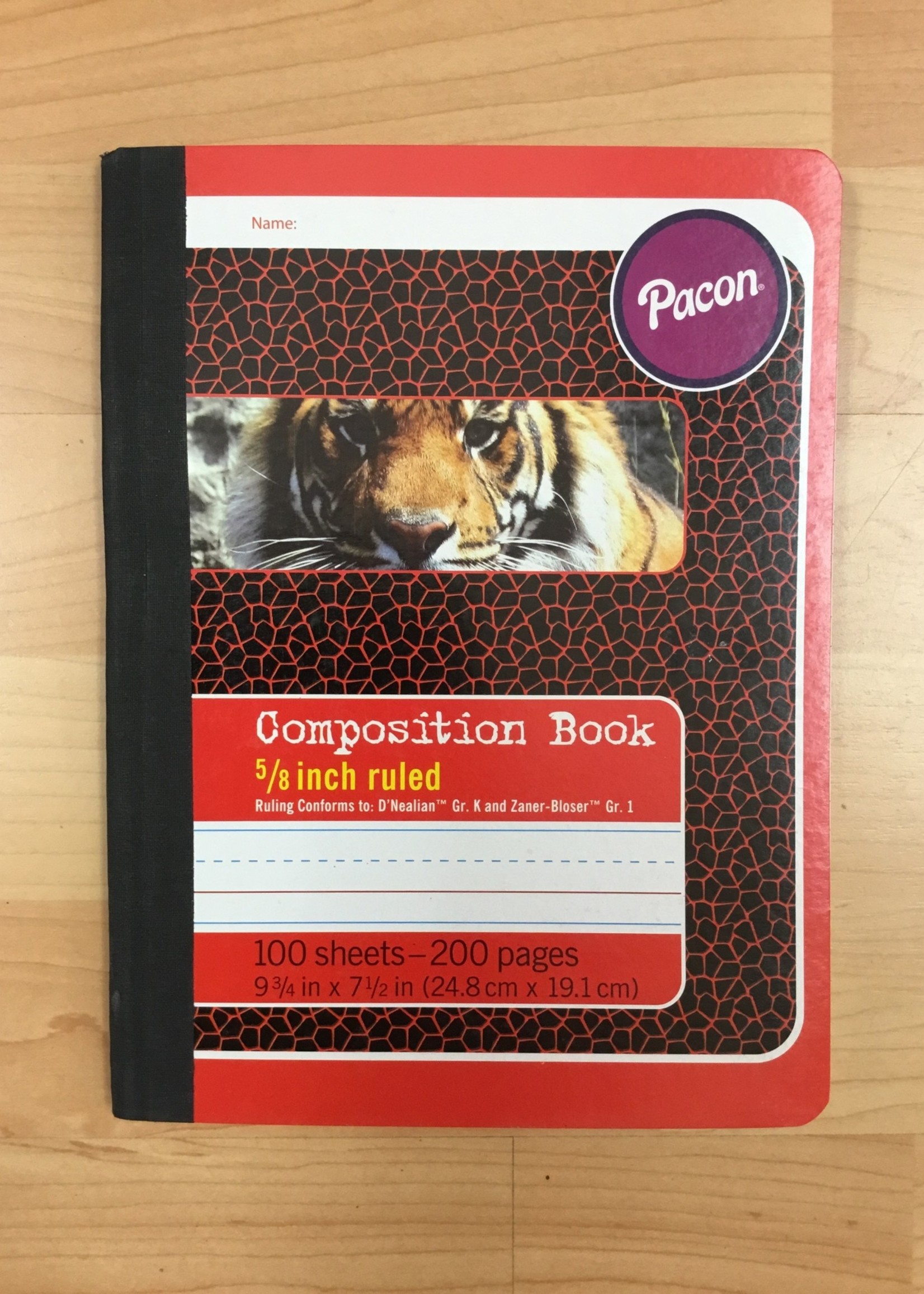 5/8" Ruled Composition Book 100 sheets