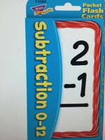 Subtraction 0-12 Flash Cards