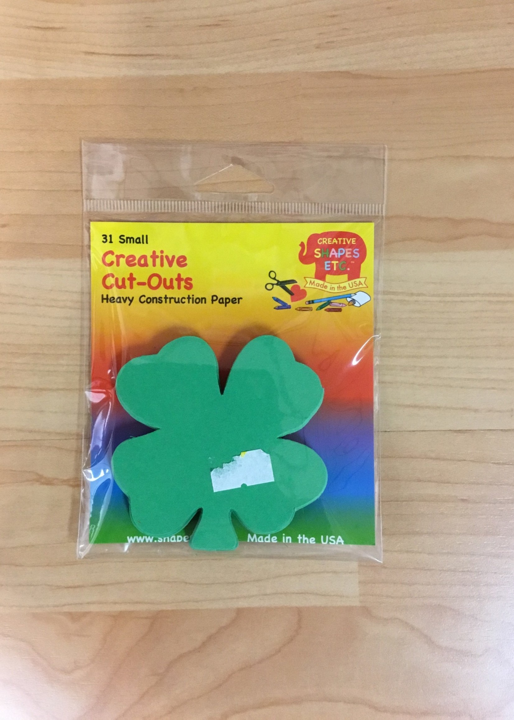 Small 4 Leaf Clover Cutouts 31pc