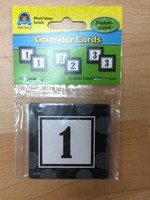 Black Sassy Double Sided Calendar Numbers