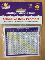 Multiplication Chart Desk Prompts 36pk