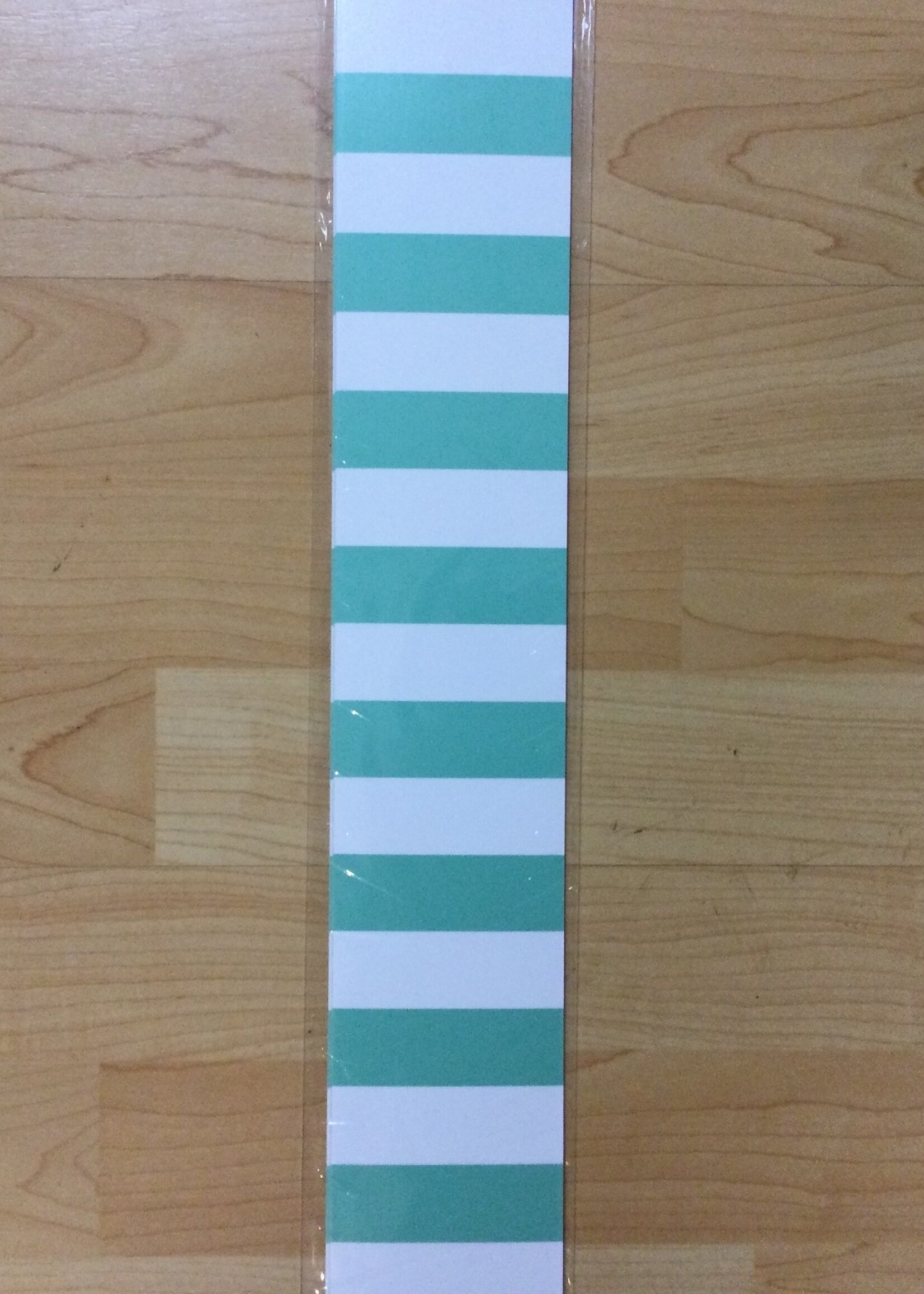Schoolgirl Style Simply Stylish Turquoise Stripe Border