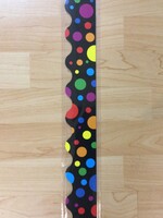 Big Rainbow Dots Scalloped Border 39'