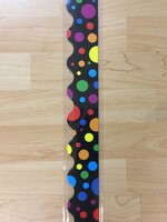 Big Rainbow Dots Scalloped Border