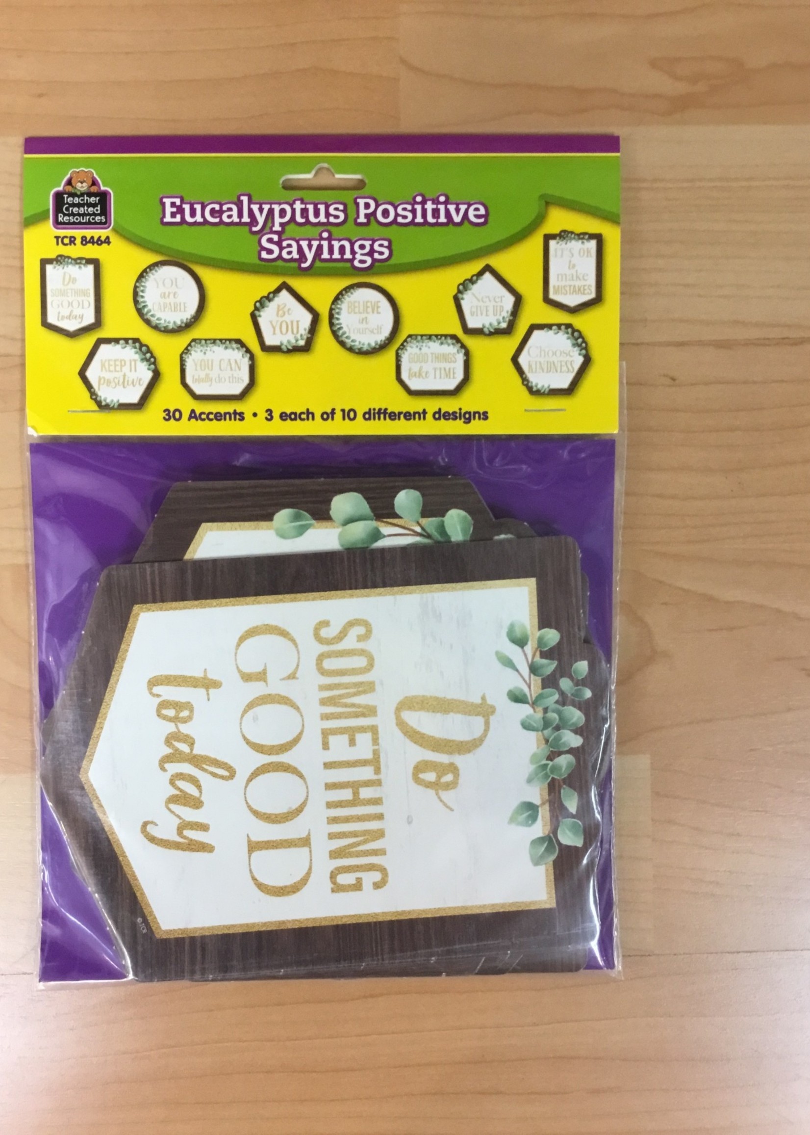 Eucalyptus Positive Saying Cutouts 30pc