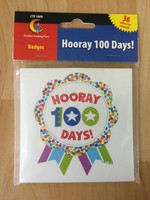 Hooray 100 Days! Badges 36pk