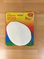 Large White Egg Cutouts 31 pc