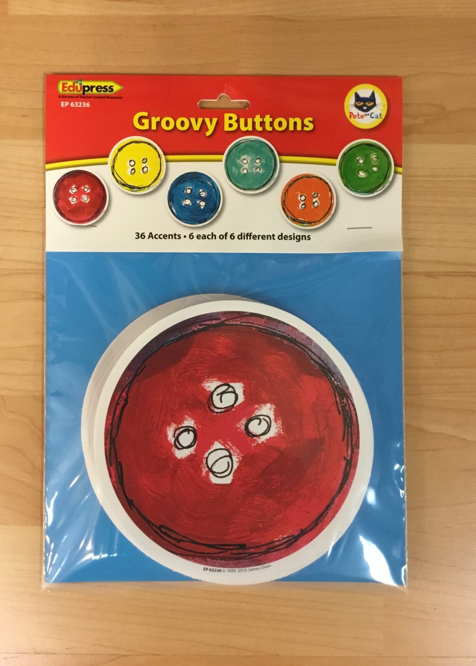 Pete the Cat Groovy Buttons Cutouts 36pc