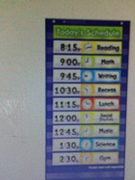 Schedule Cards for Pocket Charts 24pc