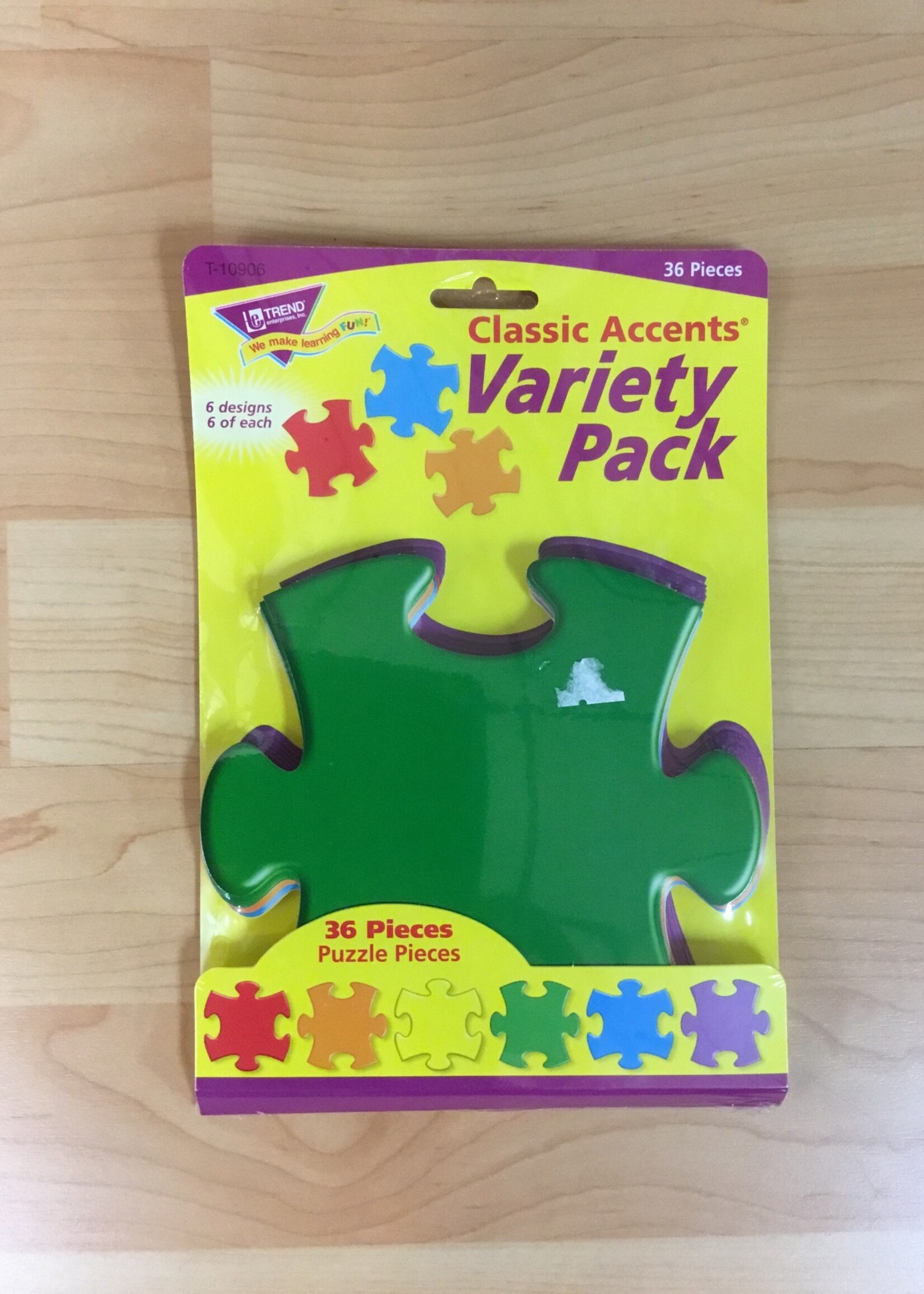 Puzzle Pieces Variety Accents 36pc