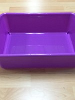 Purple Large Plastic Storage Bin