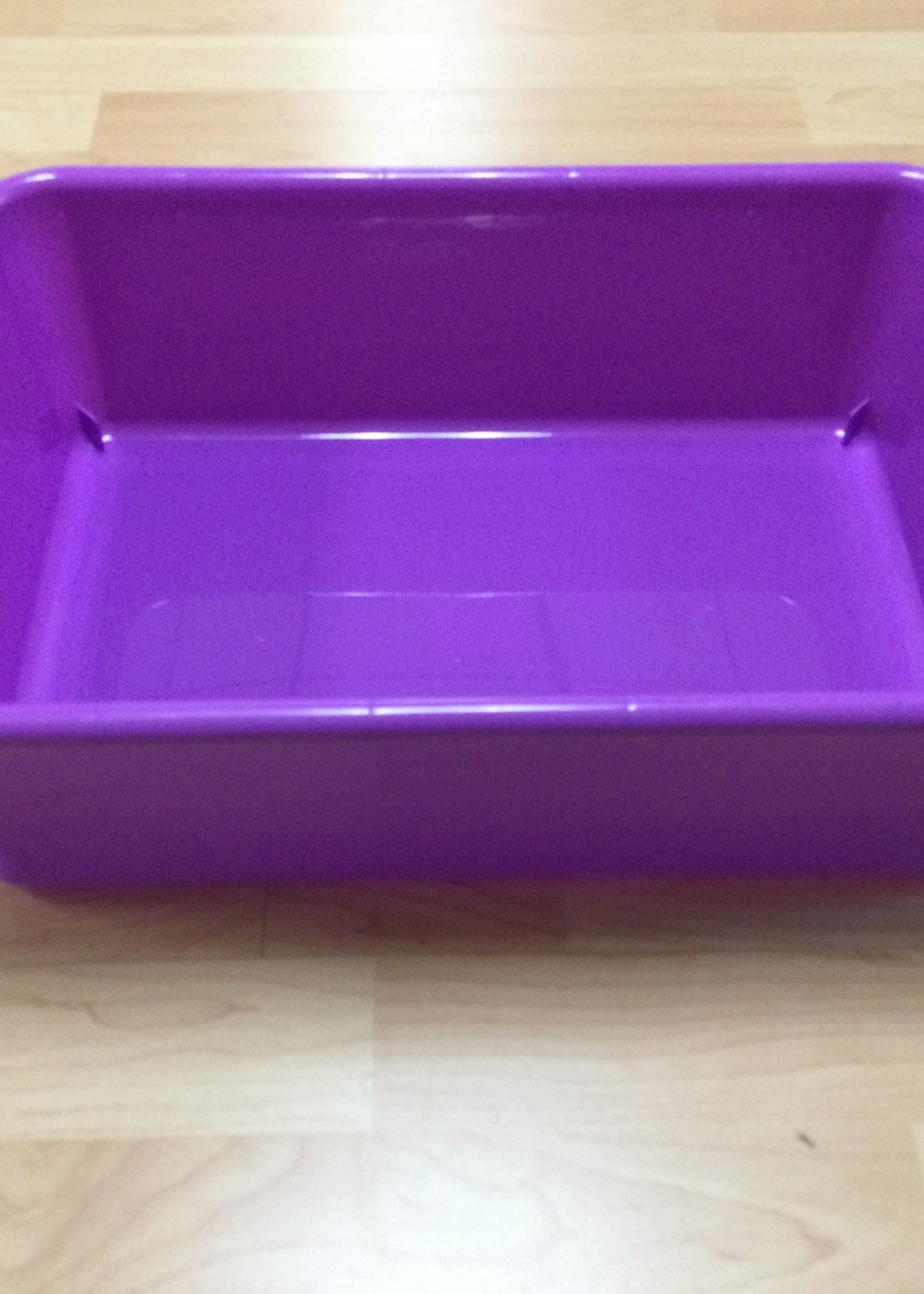 Large Purple Plastic Storage Bin