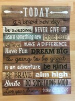 Home Sweet Classroom Today is a Brand New Day Chart