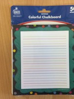 Colorful Chalkboard Notepad 50 sheets