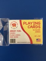2 1/2"x3 1/2" Blank Playing Cards 52pc