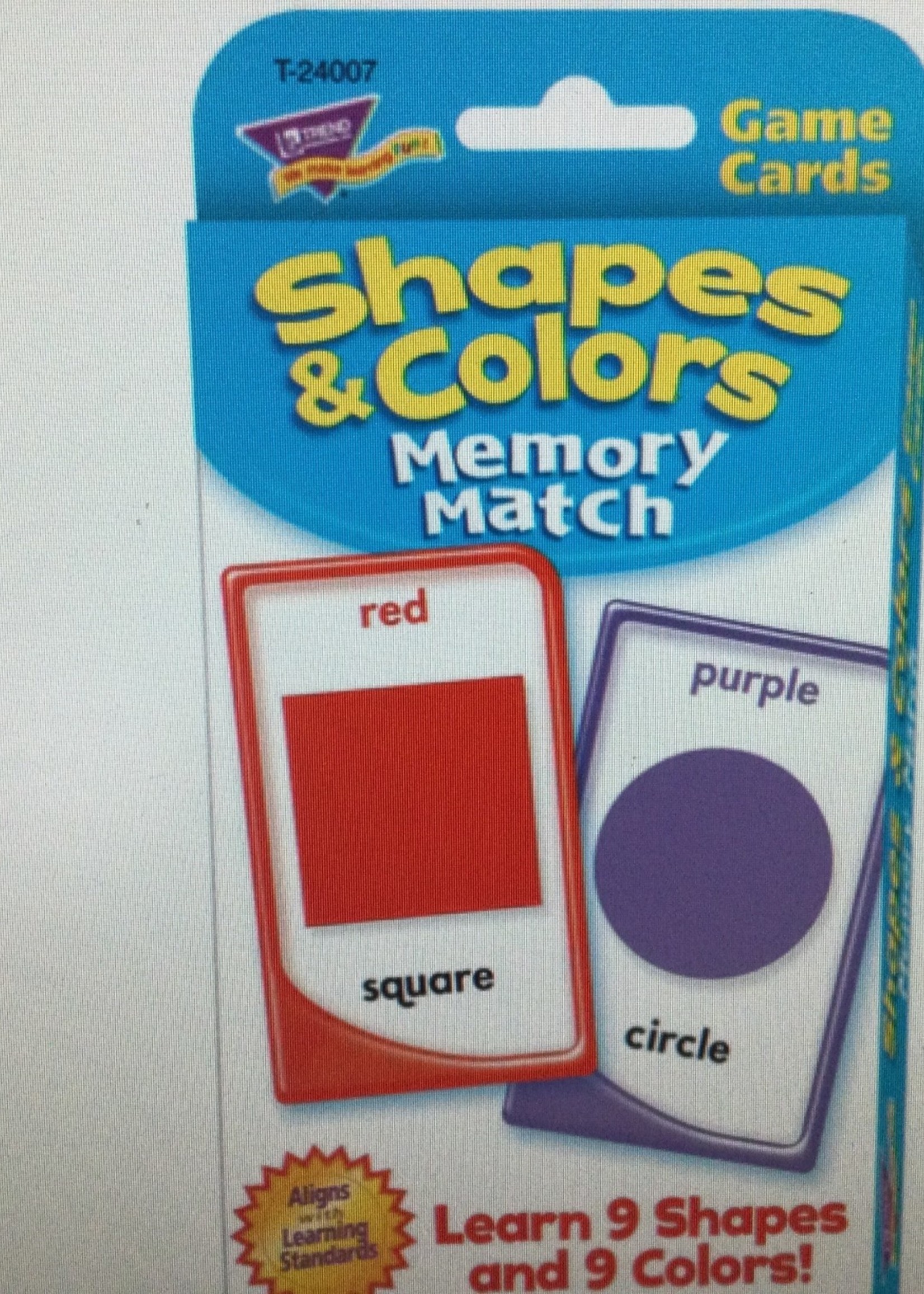 Colors & Shapes Memory Match