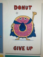 Donut Give Up Poster