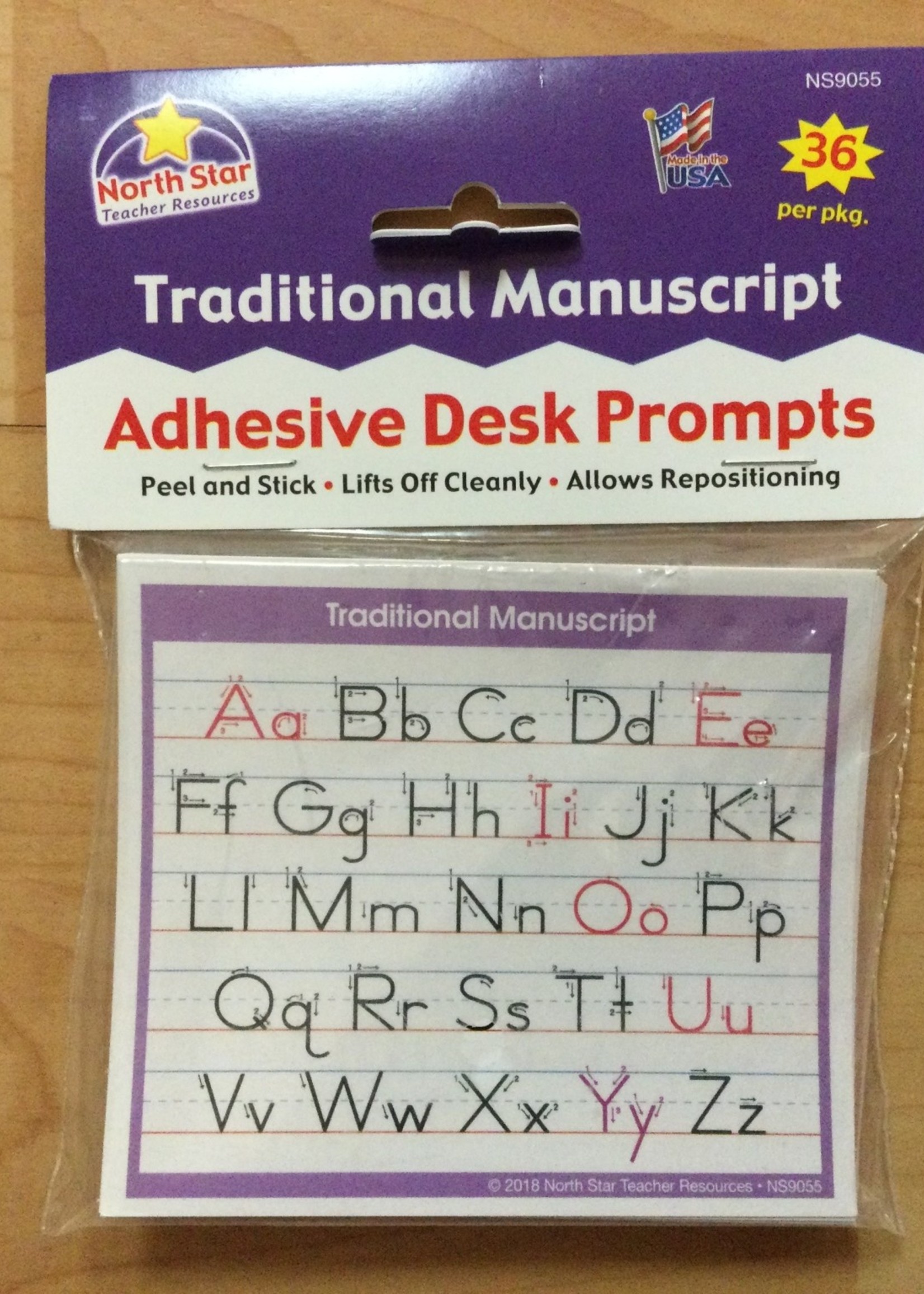 Manuscript Adhesive Desk Prompt 36pc