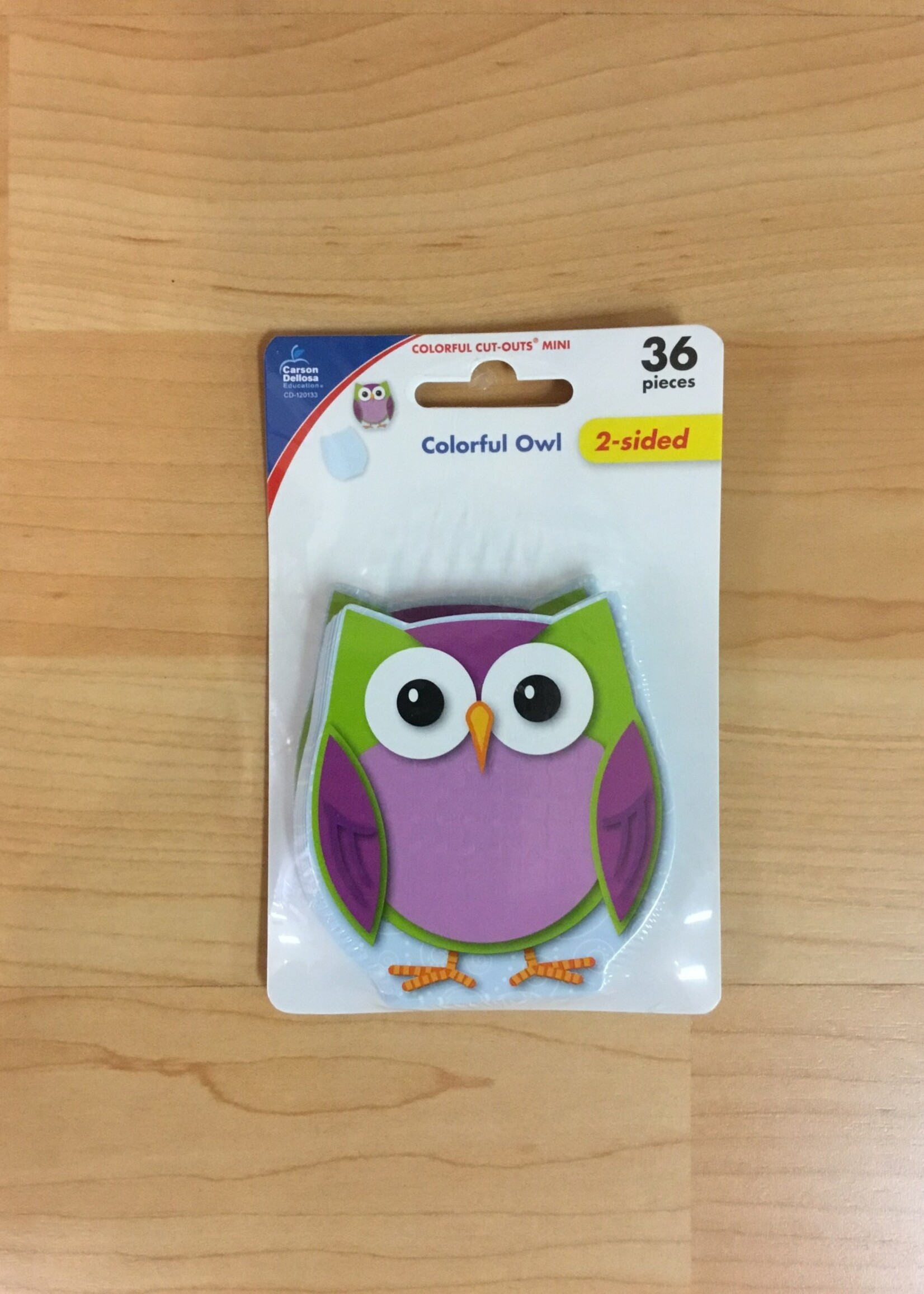 Colorful Owl Mini Cutouts 36pc