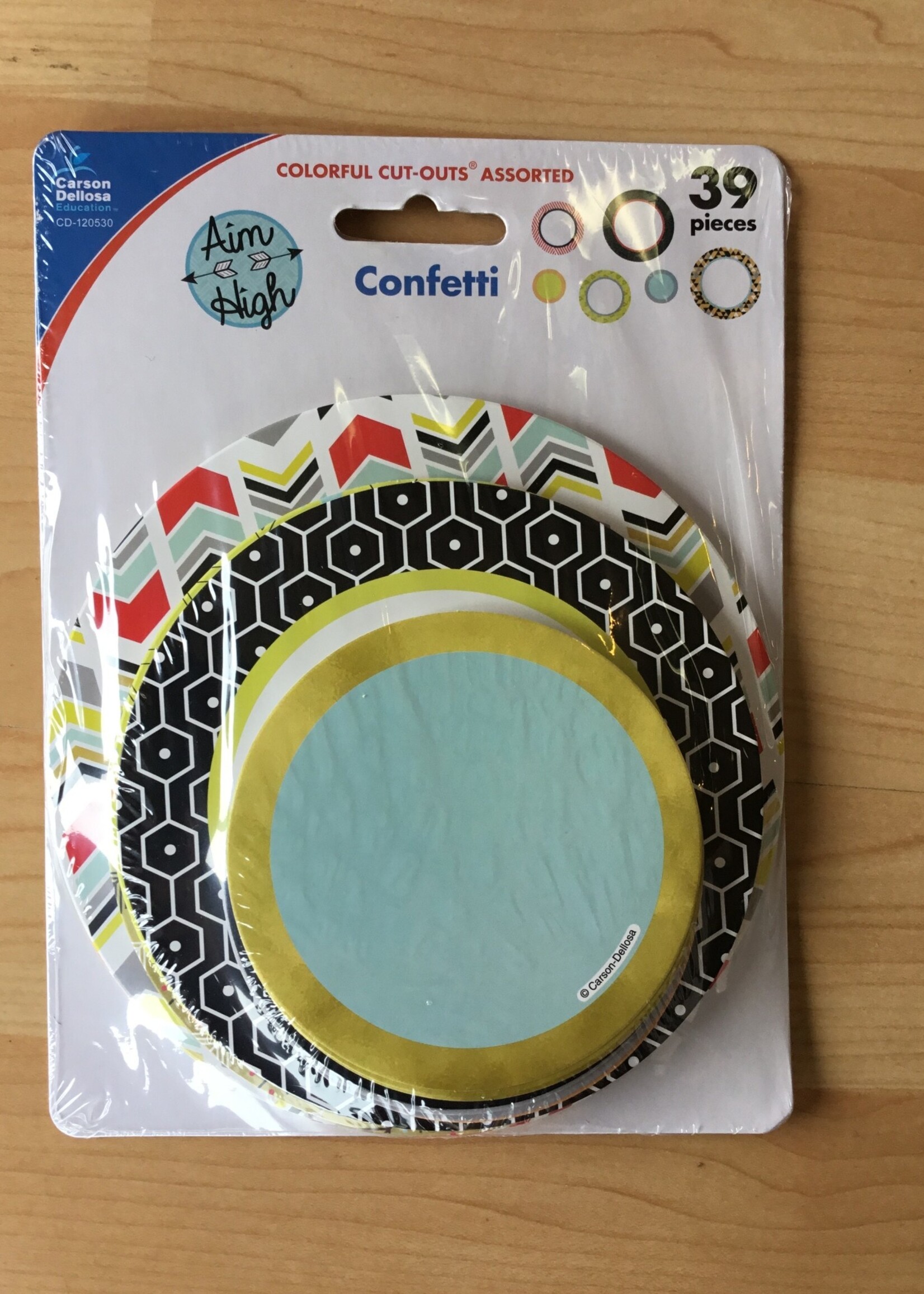 Aim High Confetti Circle Cutouts 39pc