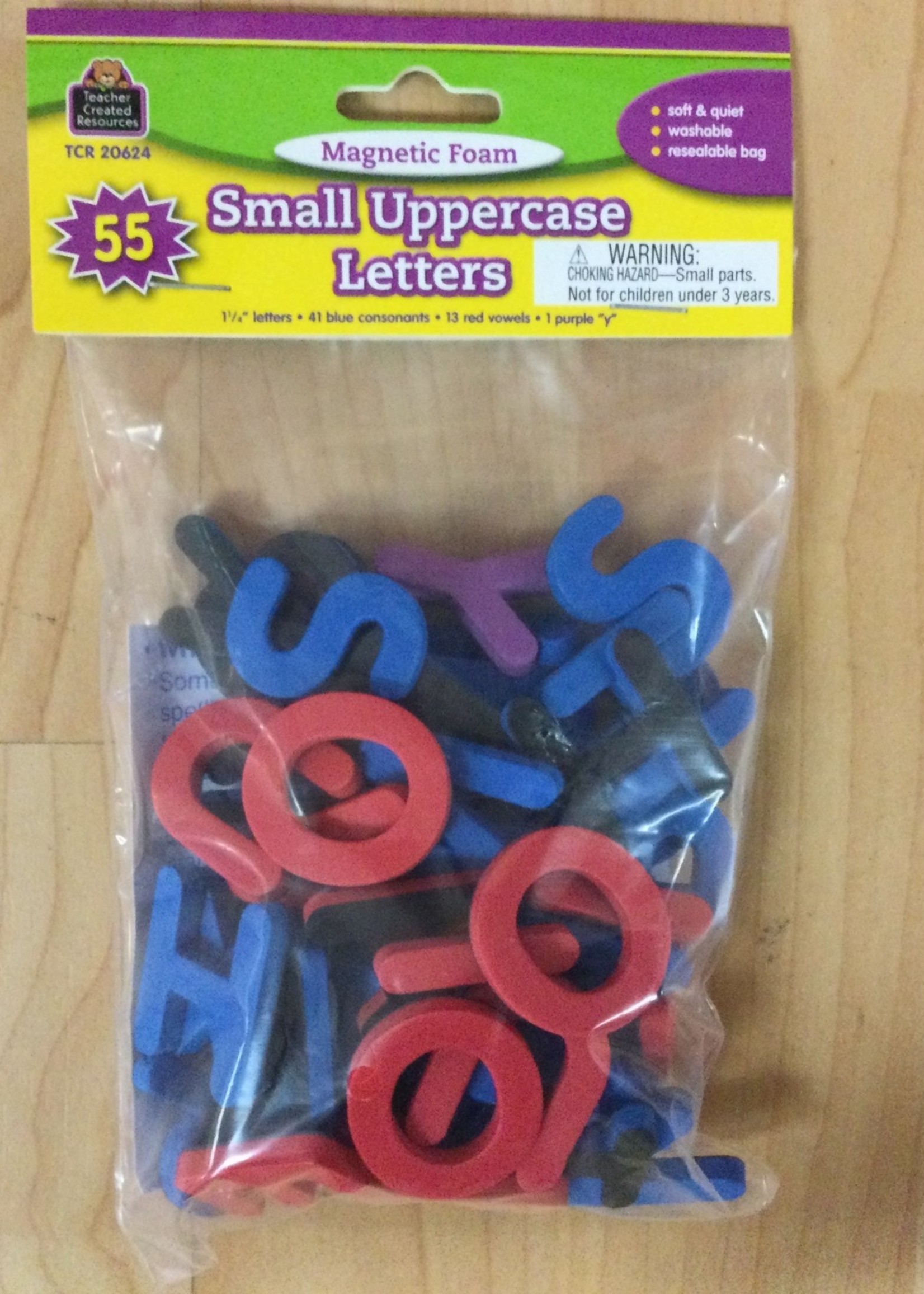 Small Magnetic Foam Uppercase Letters 1 1/4" 55 pc