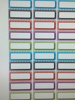Chevron Magnetic Nameplate Labels 30pc