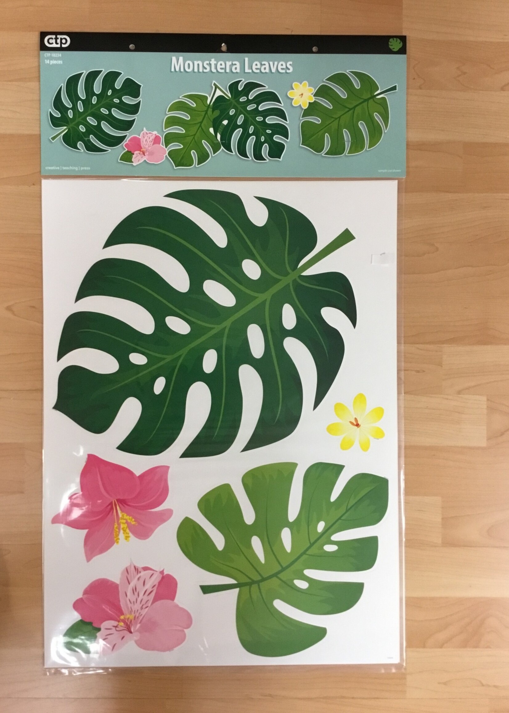 Monstera Leaves Bulletin Board Set