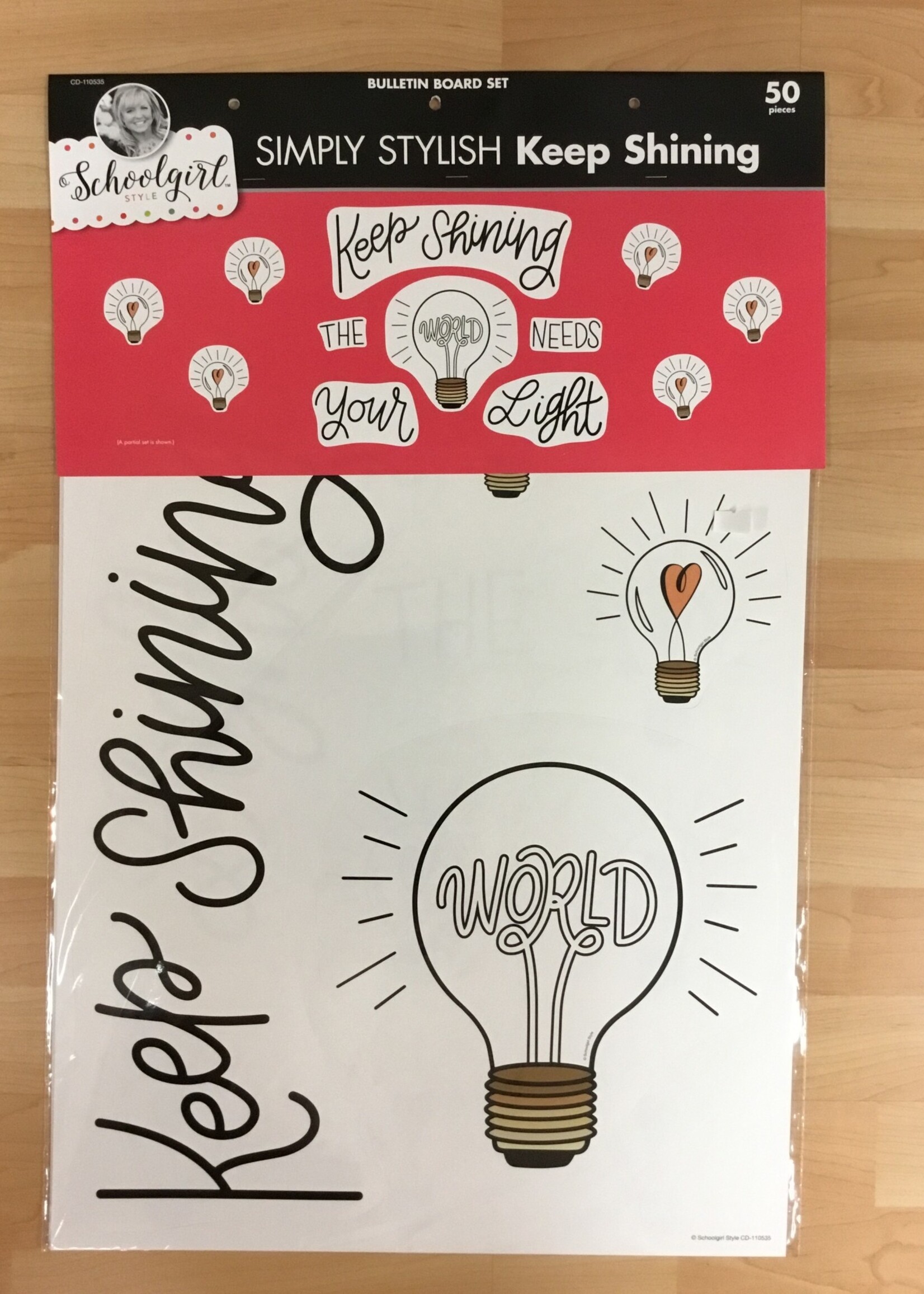 Schoolgirl Style Simply Stylish Keep Shining Bulletin Board