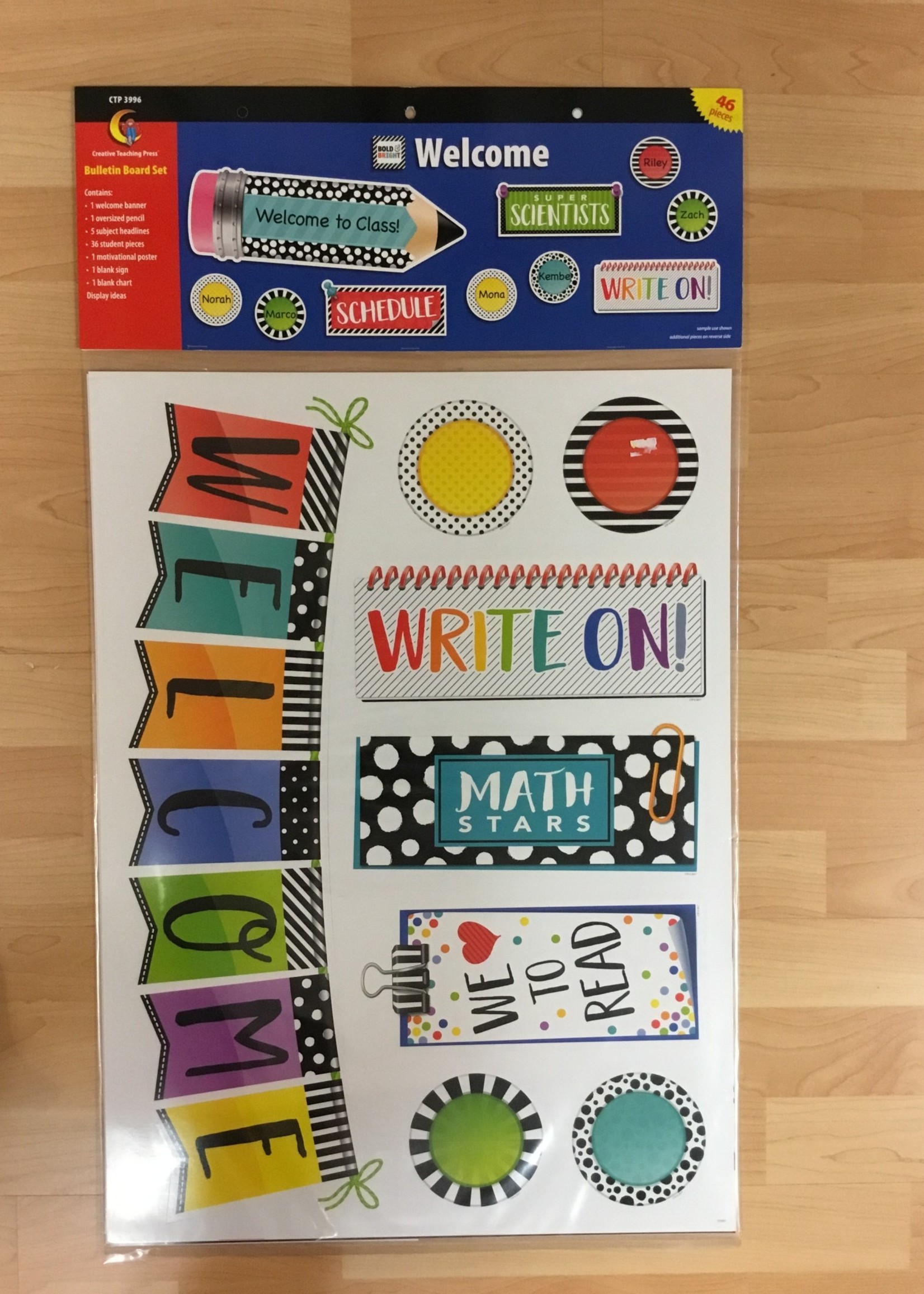 Bold & Bright Welcome Bulletin Board Set